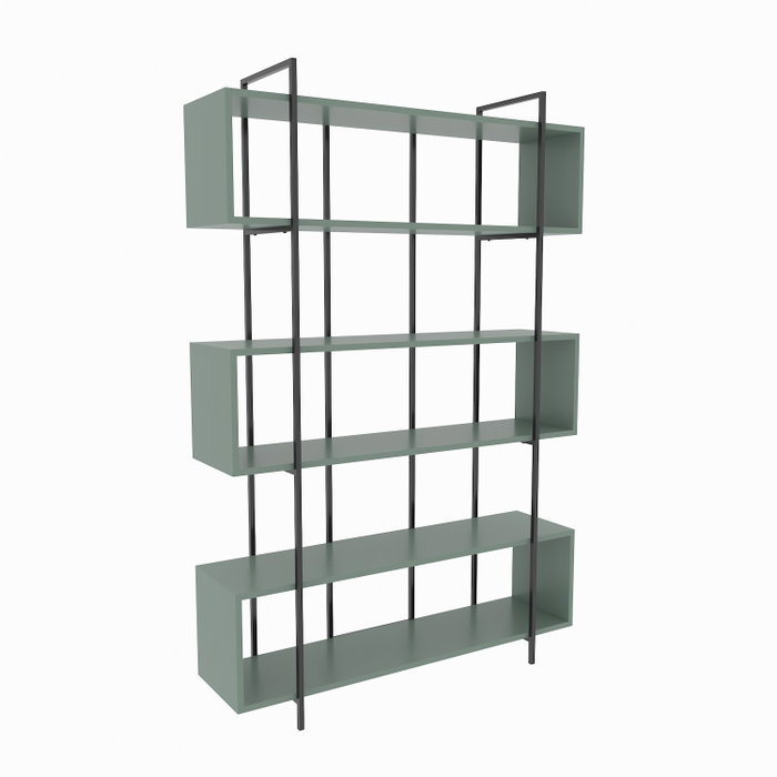 Hanah Home Estantería Verde y Negro Hanah Home Estantería Verde y Negro